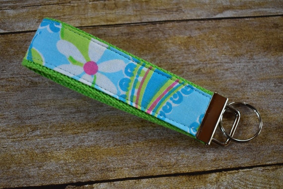wristlet key fob lilly pulitzer