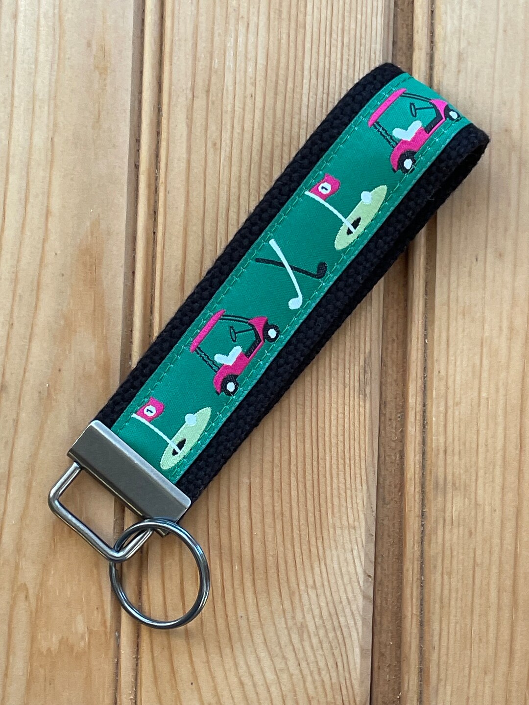 Keyfob Wristlet / Key Fob / Key Chain / Golf Carts / Ready to Ship Etsy