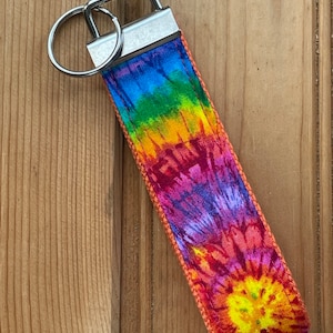 Keyfob wristlet  /  Key Fob / Key chain / tie-dye / Ready to Ship