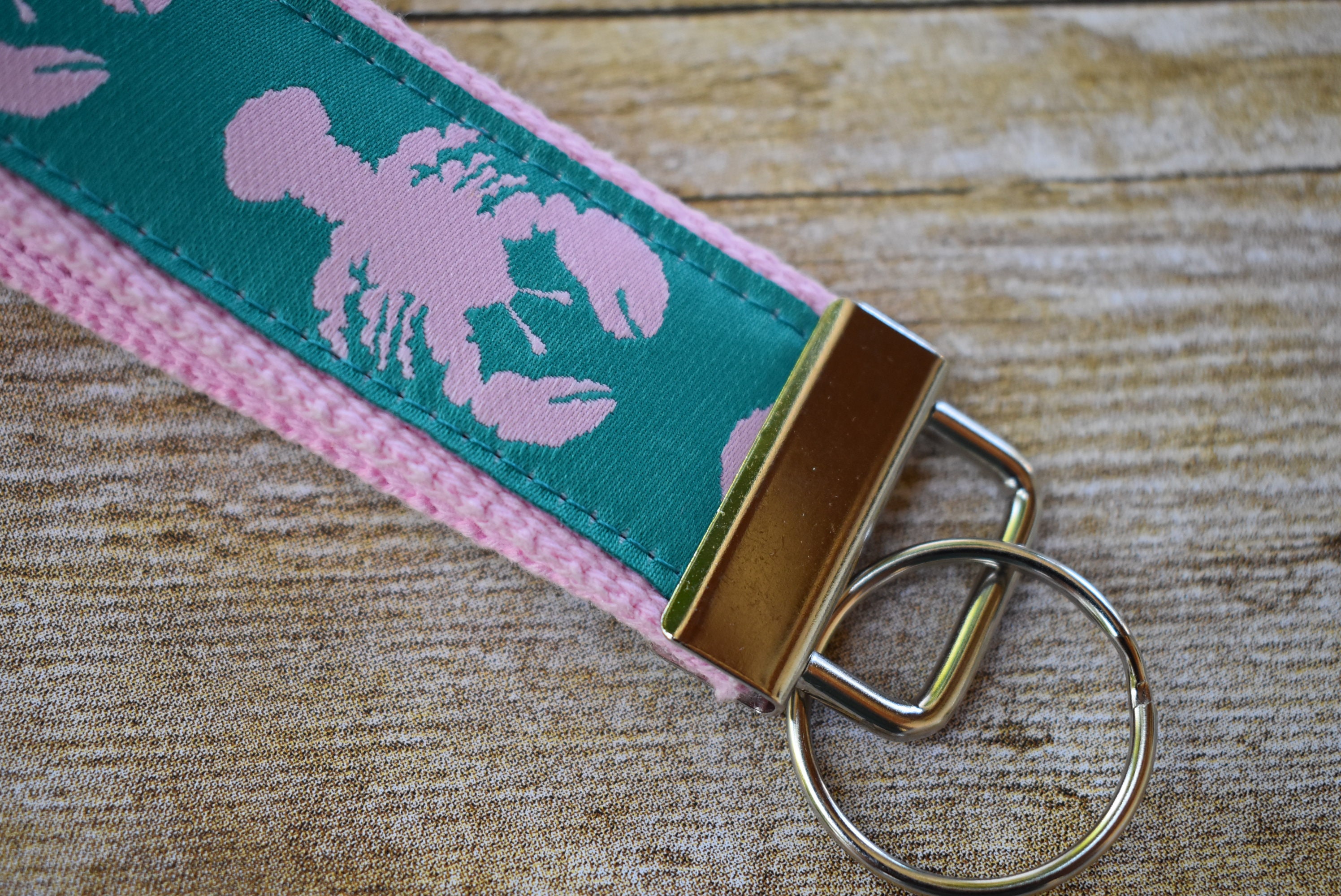Keyfob wristlet /Lobsters/ Key Fob / Key chain / Shipping Etsy