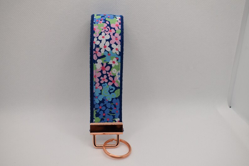 Keyfob wristlet key fob  Country Flowers Shipping includedReady to Ship