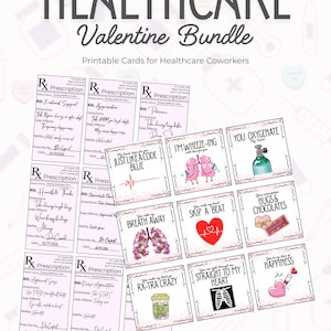 Funny Healthcare Valentine Cards | Medical Staff Appreciation (Digital Download)