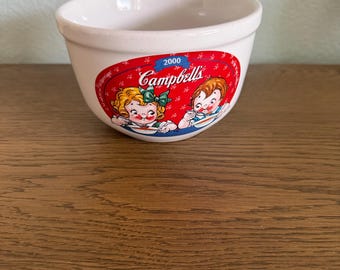 Campbell's Kids Soup Bowl Vintage 2000 Houston Harvest - Etsy