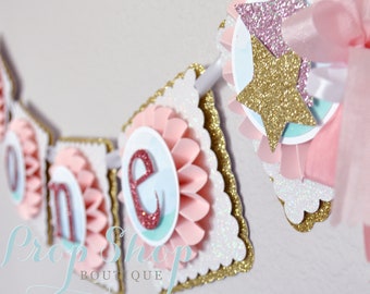 Star Birthday Banner, Star High chair banner