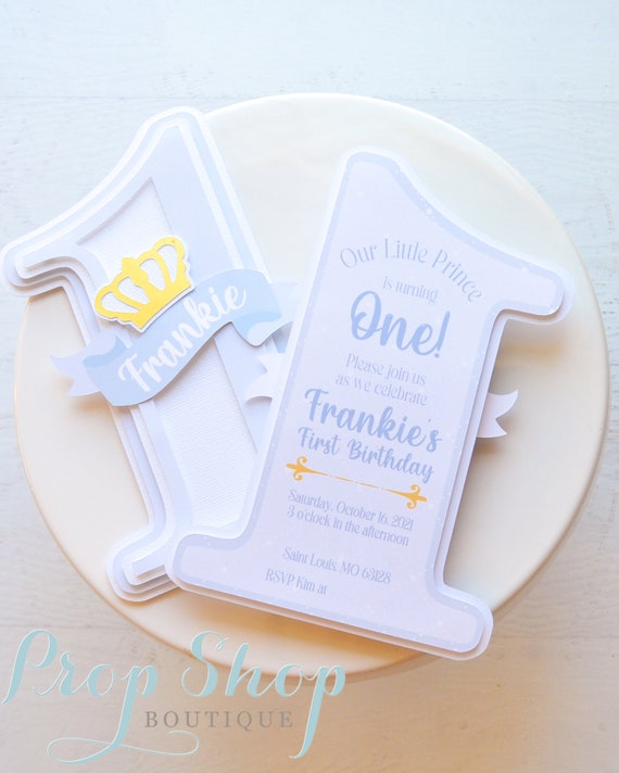 Little Prince First Birthday Invitation | Etsy