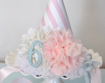 Ballerina Birthday Party Hat, Ballerina 1st Birthday