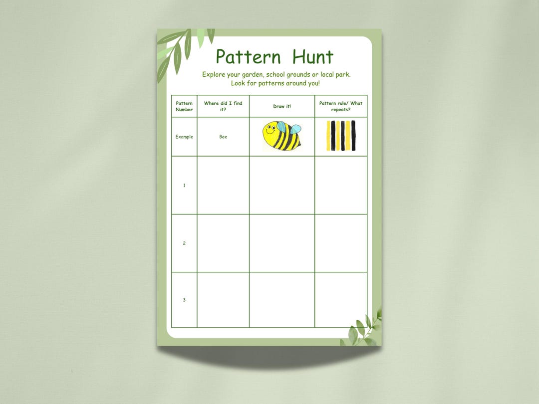 Nature Pattern Hunt - Printable - Etsy