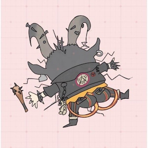 Deadlock small Billy splat sticker