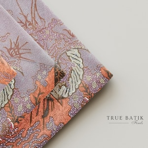 Traditionele handgetekende pekalongan-batiktulis: Bunga Diatas met Tanahan Sekar Jagad, Javaanse batik