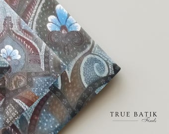 Traditionelle Handgezeichnete Pekalongan Batik Tulis, Motiv fantasi bungaTanahan Sekar jagad, javanische Batik