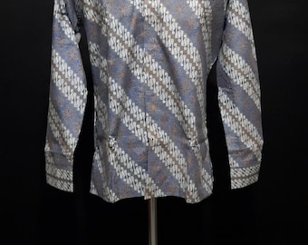 Moderne Liris Muster Baumwolle Batik Shirts lang