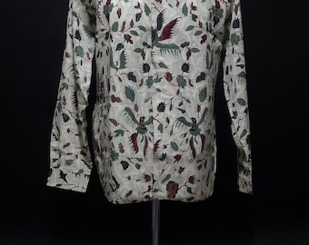 Floral Mix Baumwolle Batik Shirts langarm