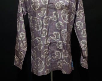 Moderne Fisch Haut Muster Baumwolle Batik Shirts lang