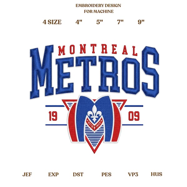 モントリオール・メトロス・ホッケー刺繍デザイン、チーム・ホラノフ刺繍ファイル、LGBTホッケーロマンスにインスパイアされたデザイン、映画ファンアート刺繍パターン