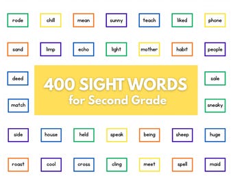 400 grote woorden voor digitale vizier van de tweede graad | Downloadbare pdf-flashcards