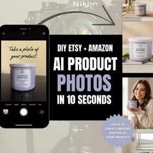Guide till DIY-produktfotografering: Foton från Etsy och Amazon-butiken (digital nedladdning)