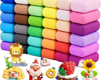 Air Dry Colors – Magic Modeling Clay Set, DIY Molding Clay for Kids