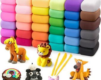 Air Dry Clay 36 Colors – Modeling Clay for Kids, DIY Magic Molding  Set,
