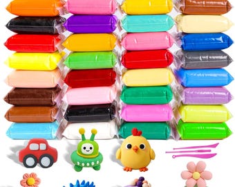 Air Dry Clay 36 Colors Modeling Clay Kit – Non-Toxic DIY Model Magic