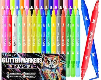 24 Colors Acrylic Paint Set with 3 Brushes – Art Paint Kit for Canvas, Wood,