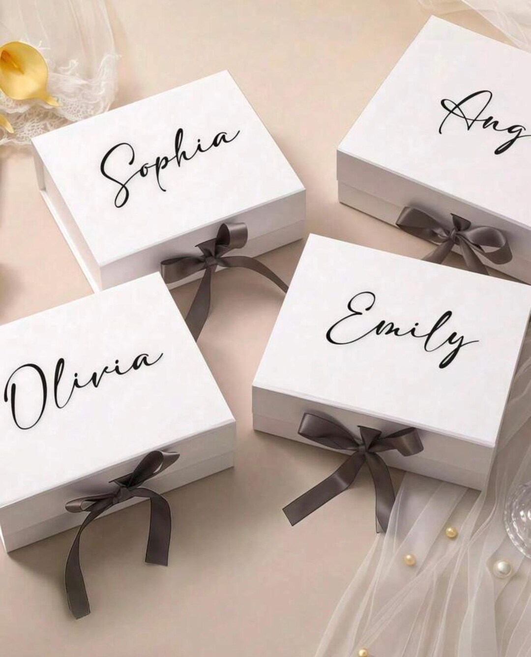 Custom Box Decal Set – Name + Inside Message | Proposal Vinyl - Etsy