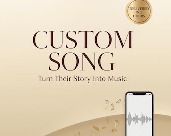 Personalized Story Song • Custom MP3 Gift, Anniversary, Birthday