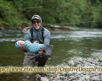 Catfish Rainbow Steelhead Trout Bass Fish Costume for Baby, Cocoon and Hat newborn outfit, Halloween, photo prop, Fisherman baby shower