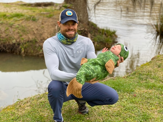 Crochet Trout Bass Fish Costume for Baby, Cocoon and Headband With Fishing  Hook Newborn Outfit, Halloween, Photo Prop, Fisherman Baby Shower 