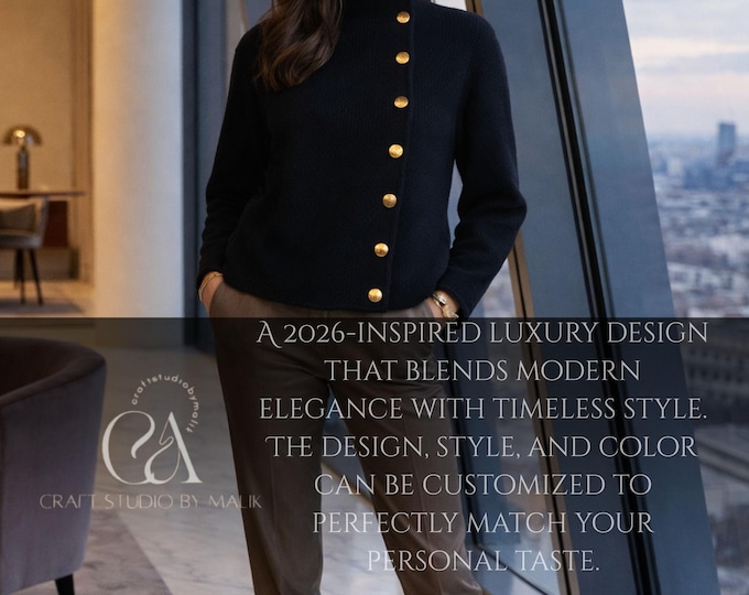 Women’s Wool Jacket Minimal Tailored Coat for Women