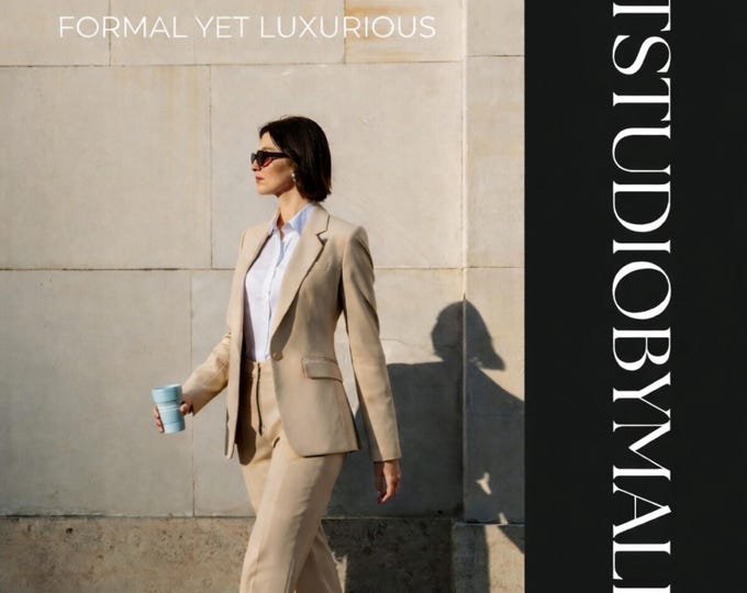 Handmade Women’s Tailored Suit, Luxury Blazer & Pants Set