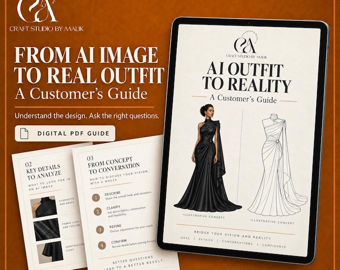 AI Outfit to Reality: Custom Clothing Buyer’s Guide PDF & Worksheets