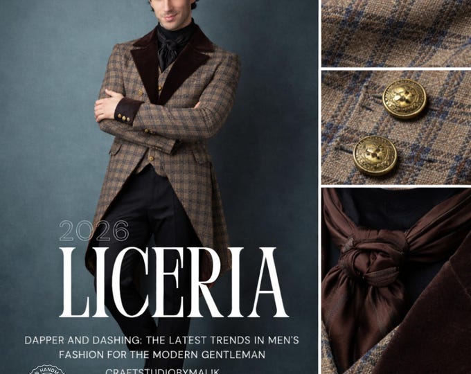 Men’s Victorian Tweed Tailcoat