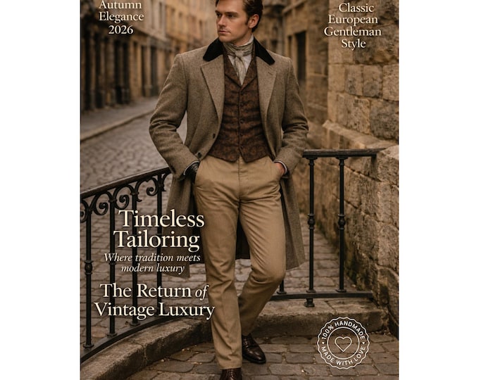 Wool Regency Tailcoat: Men's Victorian Steampunk Riding Coat