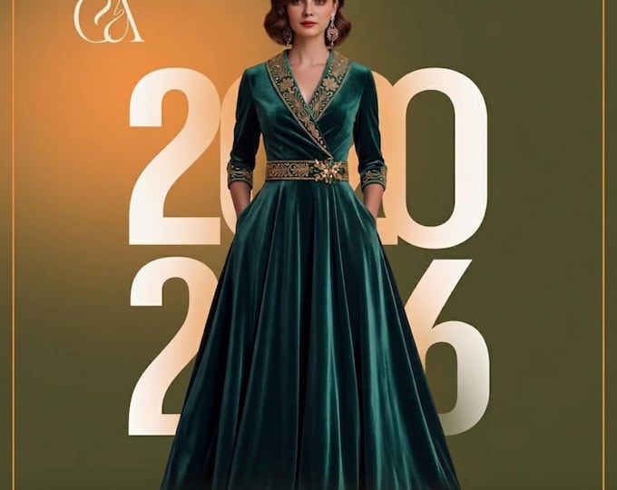 Embroidered Formal Maxi Gown