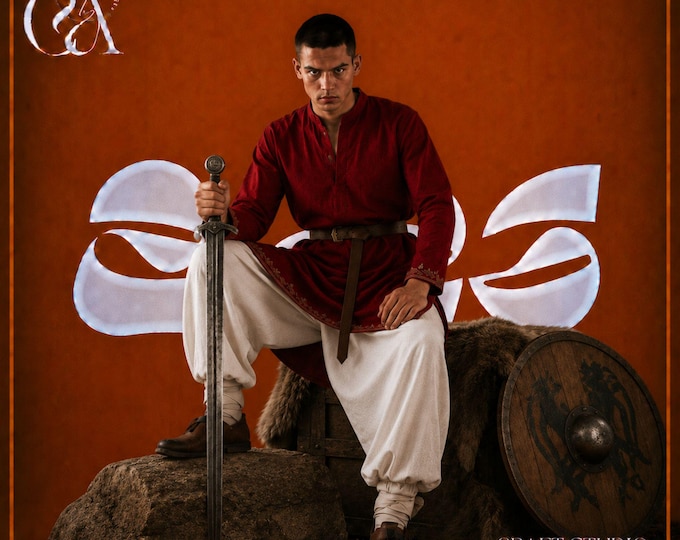 Medieval Men's Outfit,  Renaissance Costume for Men