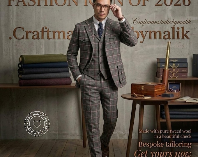 Men’s Tweed 3 Piece Suit