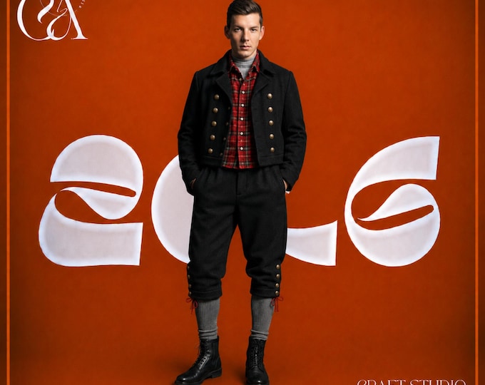 Authentic Swiss Men's Costume: Alpine Folk Outfit for Oktoberfest