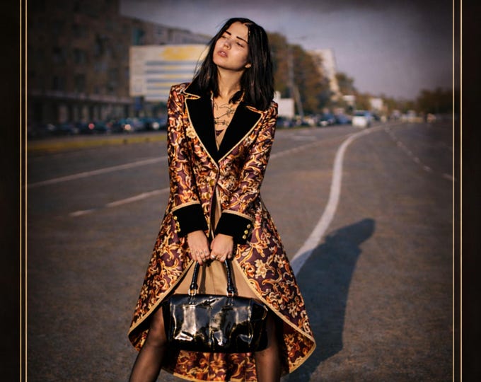 Women’s Velvet Tailcoat, Formal Luxury Coat