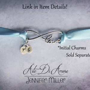 Something Blue Infinity Love Chain Wedding Anklet or Bracelet with 3 Blue Options image 3