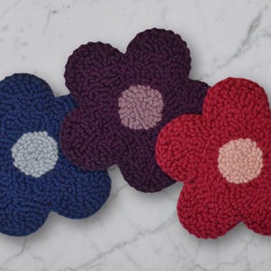 Handgefertigte Blumen-Becher-Teppich-Untersetzer