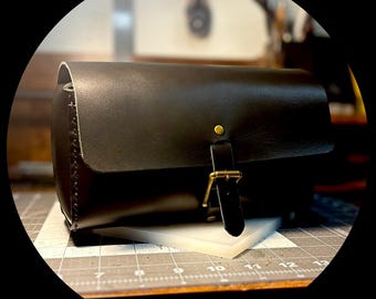 Bolsa de couro para motocicleta