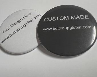 Black & White Customized Button - 2.25in