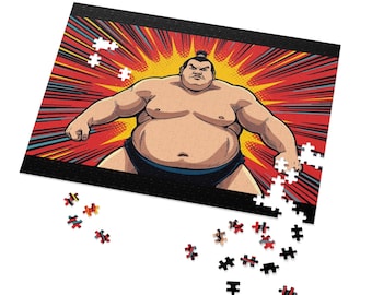 Japanese Sumo Jigsaw Puzzle 300/500/1000 Piece - Etsy