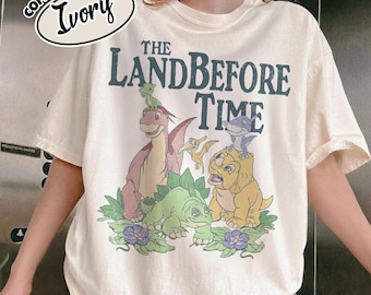 Comfort Color The Land Before Time Shirt, Pastel Dinosaur Friends TShirt, Land Before Time Party Sweatshirt, Dino-Mite Journey Tee RLSX22
