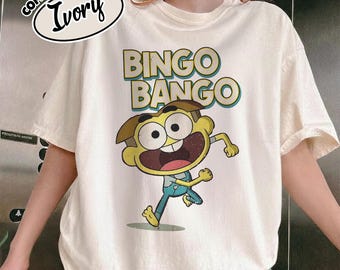 Camiseta Comfort Color Disney Channel Big City Greens Cricket Bingo Bango, Camiseta de la película Big City Greens, Viaje a Disneyland WDW 2026 RLTC08