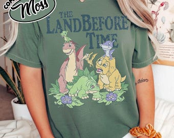 Comfort Color The Land Before Time Shirt, Pastel Dinosaur Friends TShirt, Land Before Time Party Sweatshirt, Dino-Mite Journey Tee RLSX22