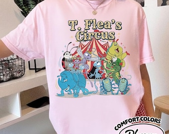 Camiseta Comfort Color de Bichos, Camiseta del Circo de P.T. Flea, Familia de Bichos de Disney Animal Kingdom, Camiseta de la Princesa Atta de Flik Heimlich RLVF12