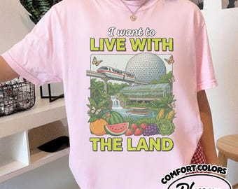 Camiseta Comfort Color EPCOT The Land, Camiseta Living With The Land Farming, Camiseta Disney de naturaleza, Regalo con estética de parque temático para amantes de los parques RLVF27