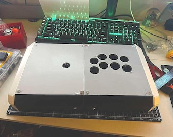 Fightstick 3D Printed Arcade Stick Case – 16” – Supports 14 Buttons – PLA Matte – Case Only