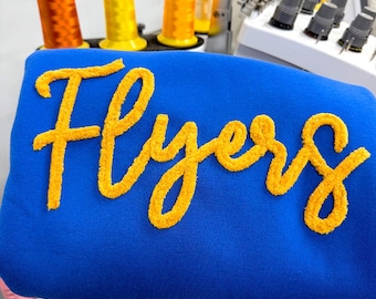 Sudadera del equipo con bordado de chenilla personalizado, Spirit Wear